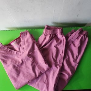 Scrubstar Elastic Band Jogger Scrub Set Chalk Pink